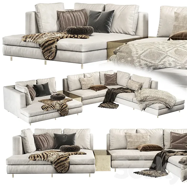 Corner Minotti Hamilton Sofa_ASY 3ds Max