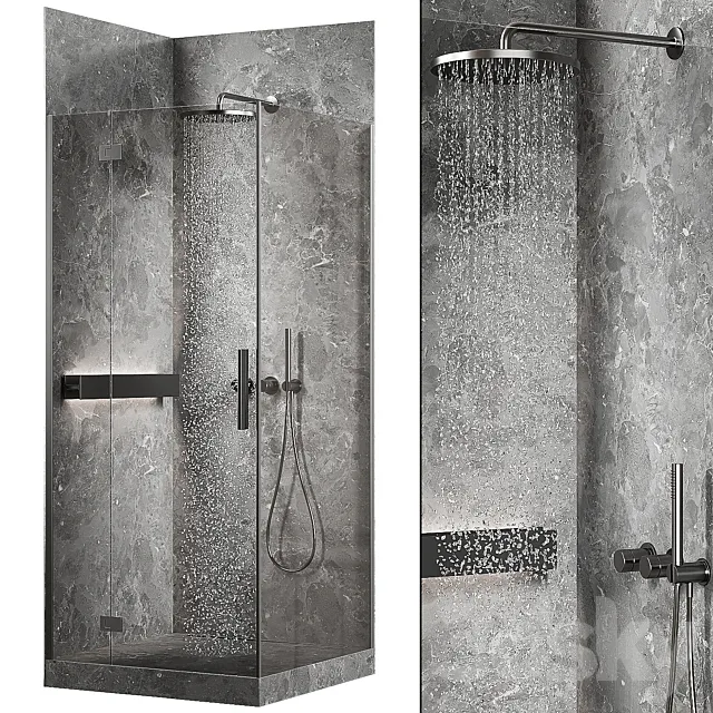 Corner shower 3ds Max