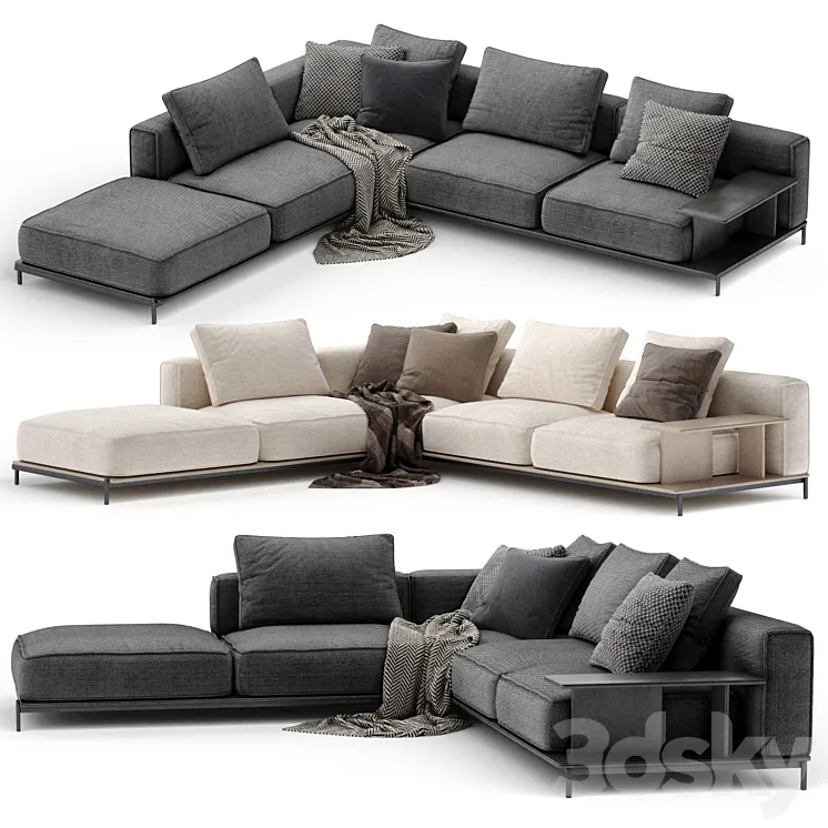 Corner sofa Brera from Poliform 3DS Max Model