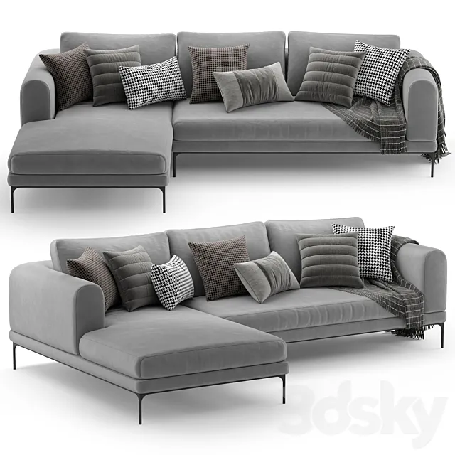 Corner sofa DE.CI FL.OW 3ds Max