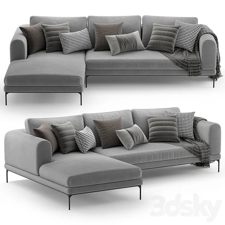 Corner sofa DE.CI FL.OW 3DS Max