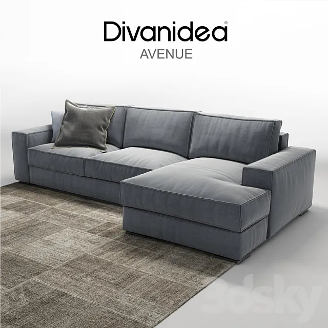 Corner sofa Divanidea 3DSMax File