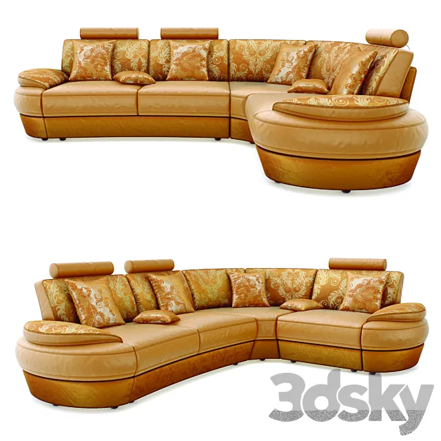 Corner sofa Kalinka 47 3DS Max Model