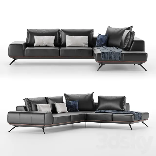 Corner sofa Kler Figaro Uno 3ds Max