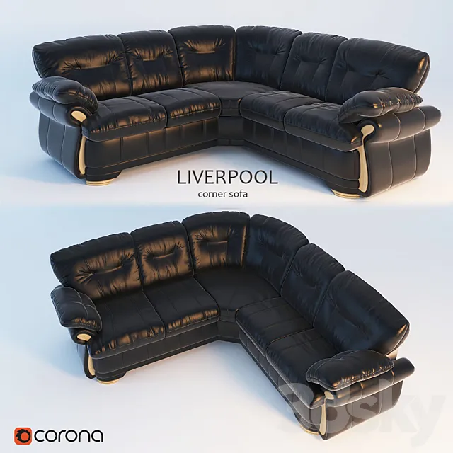 Corner sofa “Liverpool” 3ds Max