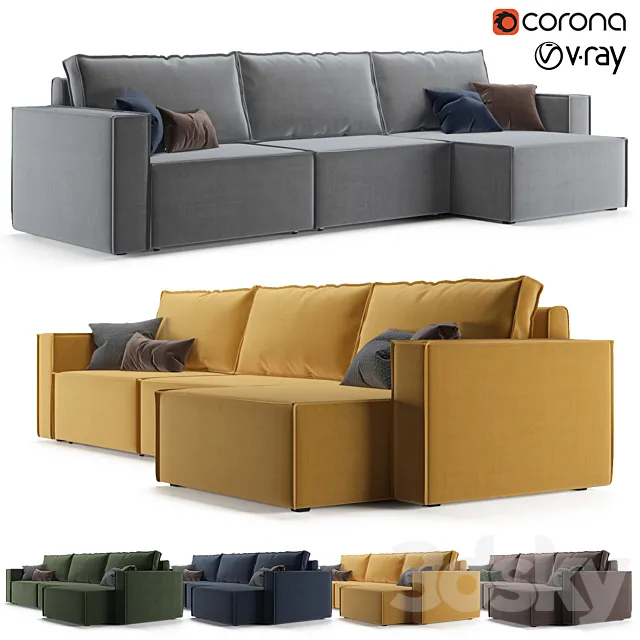 Corner sofa Loft divan.ru 3DSMax File