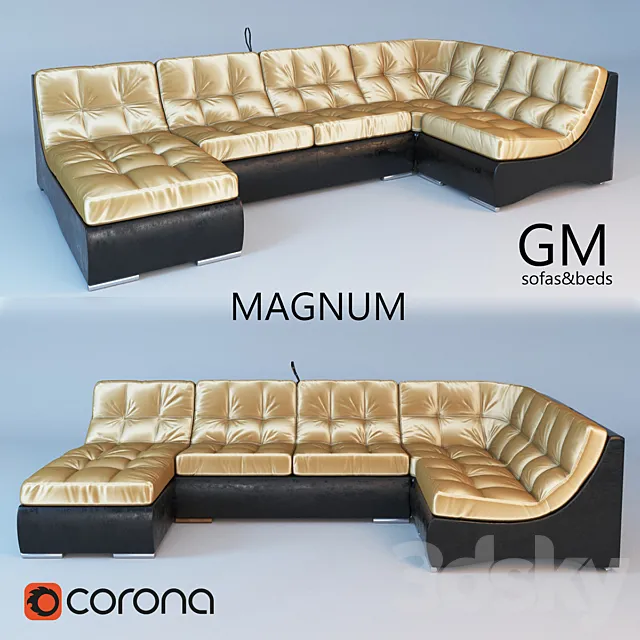 corner sofa MAGNUM GM Factory 3DS Max Model