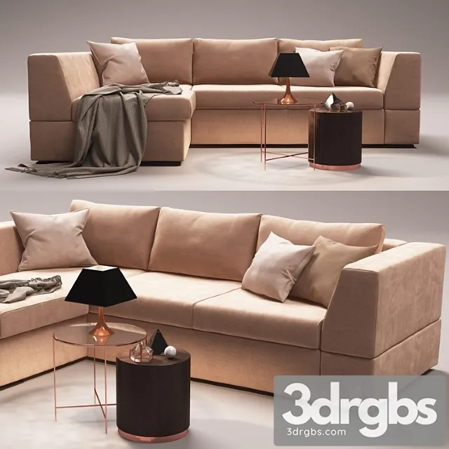 Corner sofa marcel soft 2mr-2tl from blest tm 2 3dsmax Download