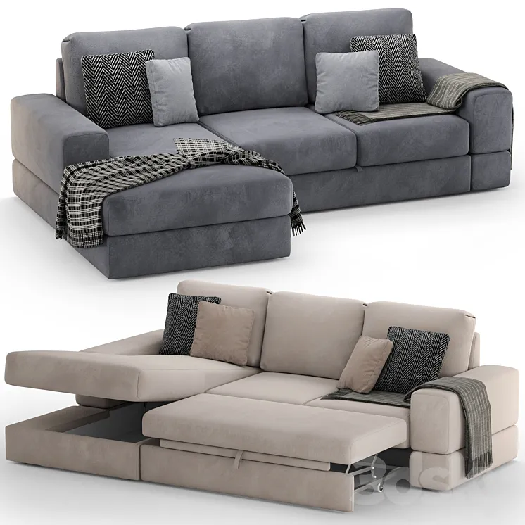 Corner sofa Mebelroom Dallas 3DS Max Model