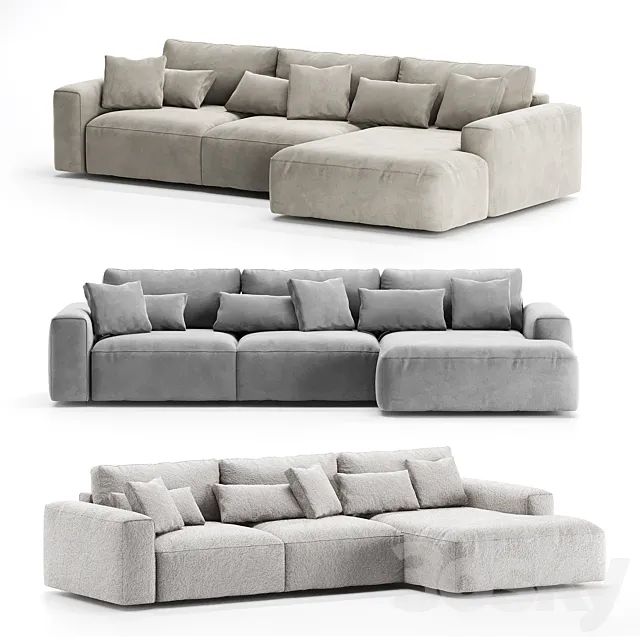 Corner sofa Rosseto from One&Home 3DS Max Model