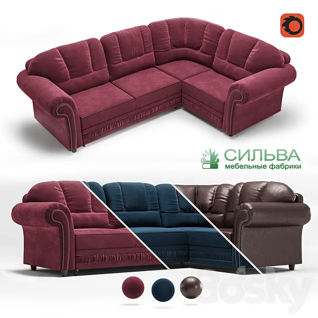 Corner sofa “Sofia” from the MF Silva 3DSMax File