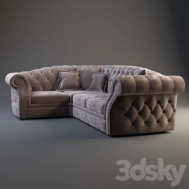 Corner sofa Tirador 3DSMax File
