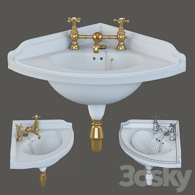 Corner washbasin Gentry 3ds Max