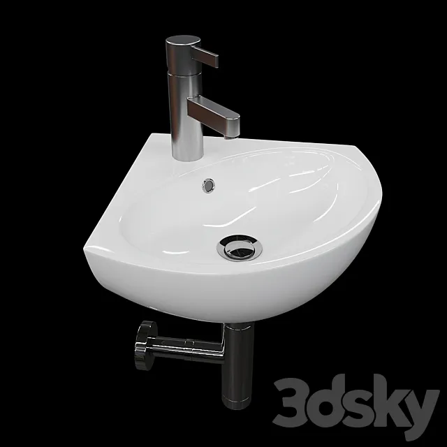 Corner washbasin Kolo Runa 3DSMax File