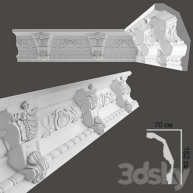 Cornice 3DS Max Model