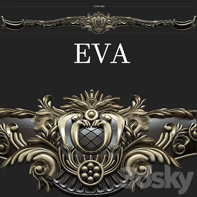Cornice classic EVA 7204 3DSMax File