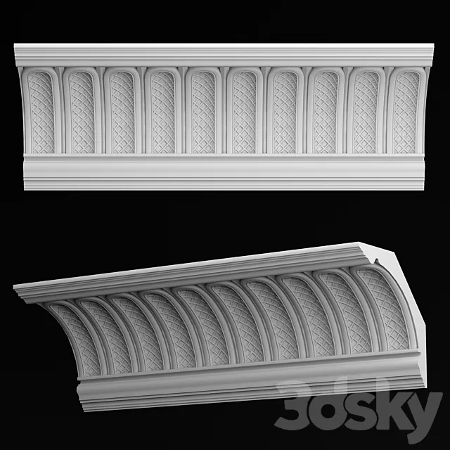 Cornice KD109 3DS Max Model