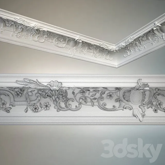 Cornice Peterhof K179 3DS Max Model