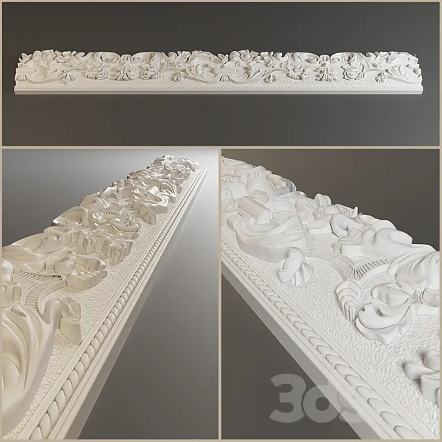 Cornice plaster 3DS Max Model