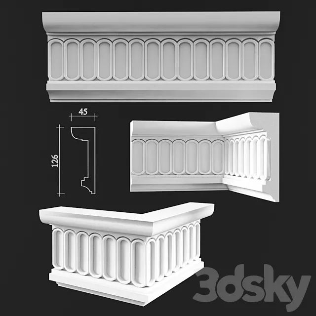 Cornices 3ds Max