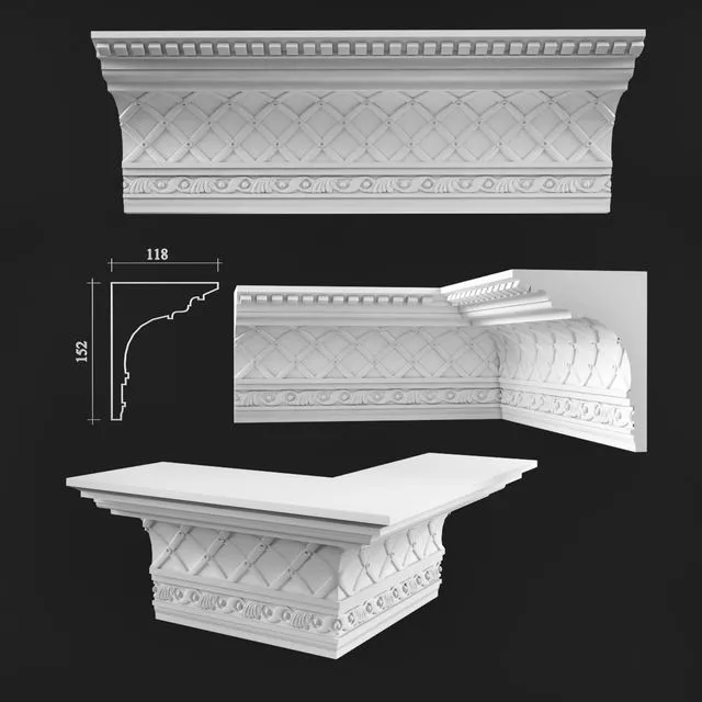 Cornices Daylight 3dsMax Model