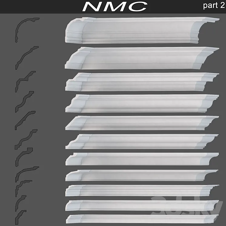 Cornices NMC (part 2) 3DS Max