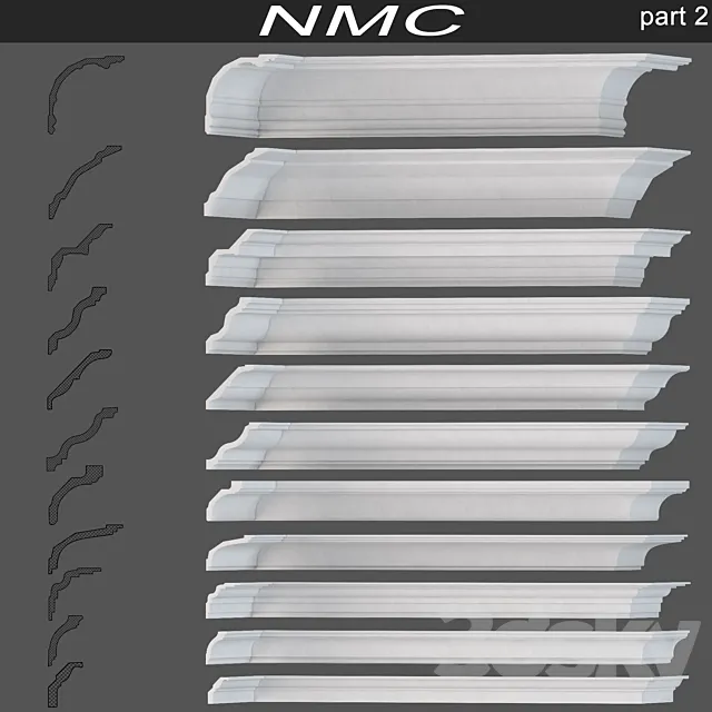 Cornices NMC (part 2) 3DSMax File