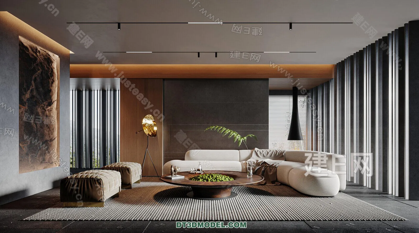 CORONA LIVING ROOM 3D MODELS – 003