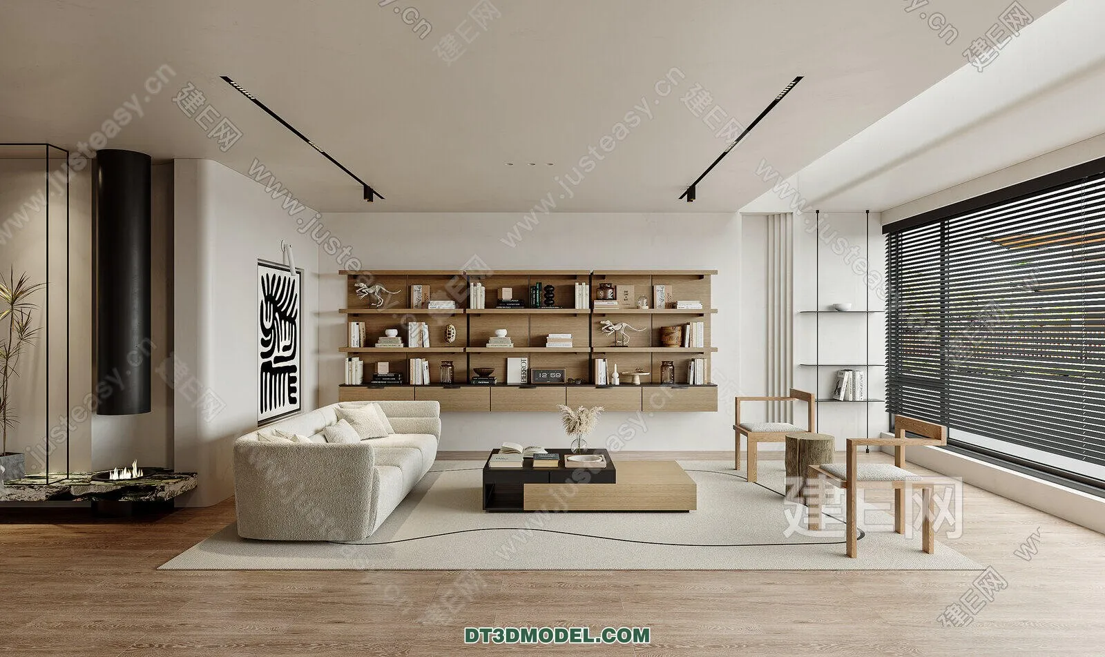 CORONA LIVING ROOM 3D MODELS – 007