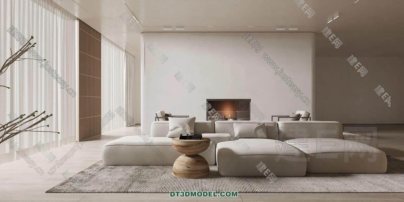 CORONA LIVING ROOM 3D MODELS – 008