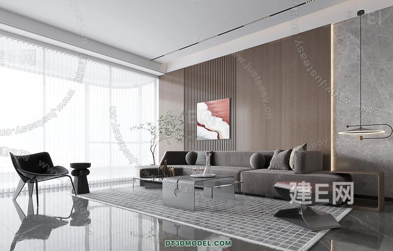 CORONA LIVING ROOM 3D MODELS – 009