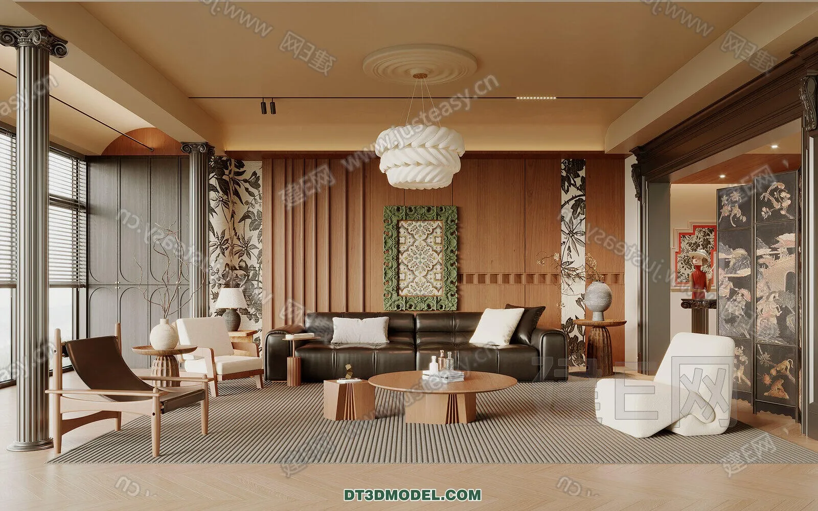 CORONA LIVING ROOM 3D MODELS – 013