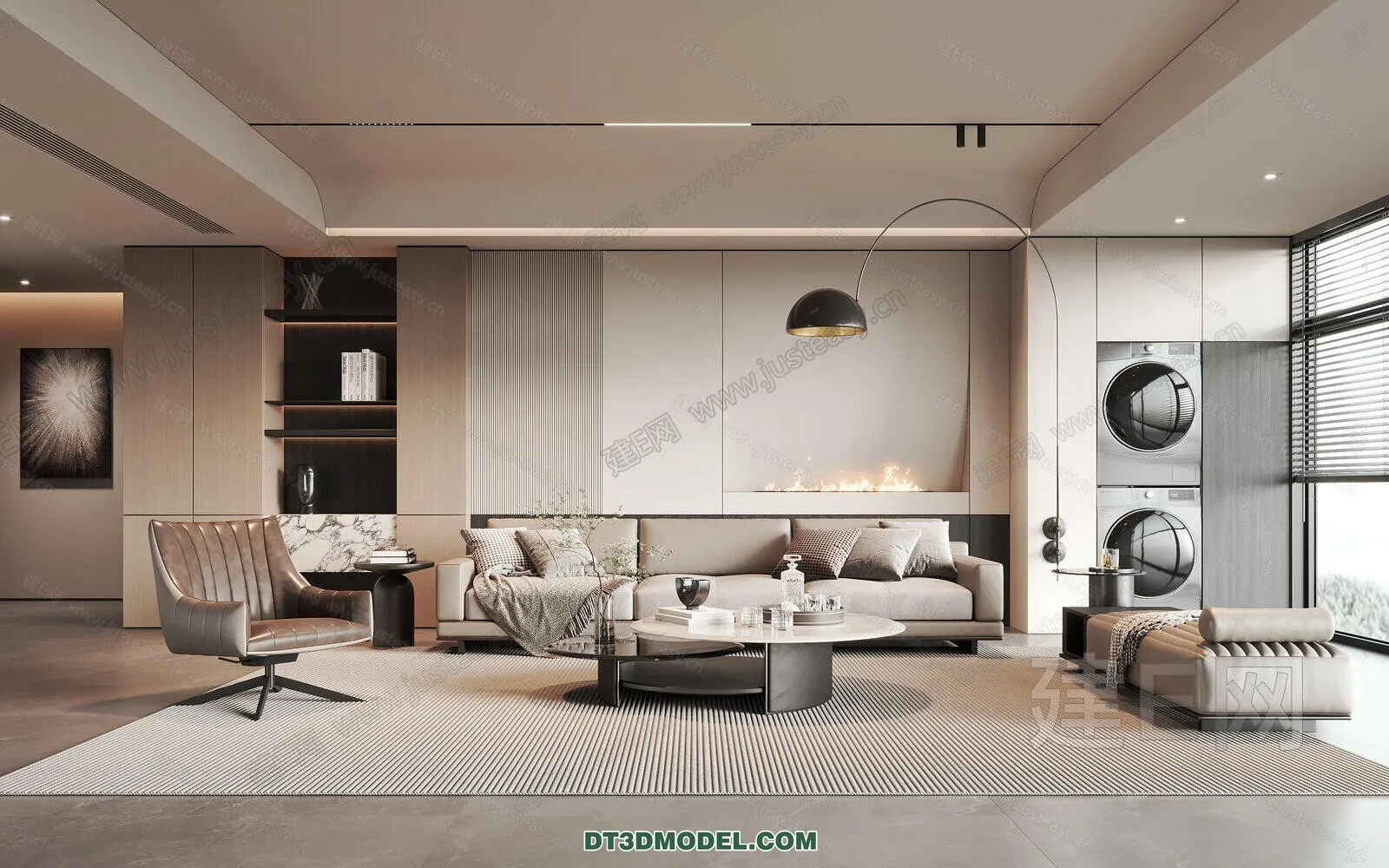 CORONA LIVING ROOM 3D MODELS – 017