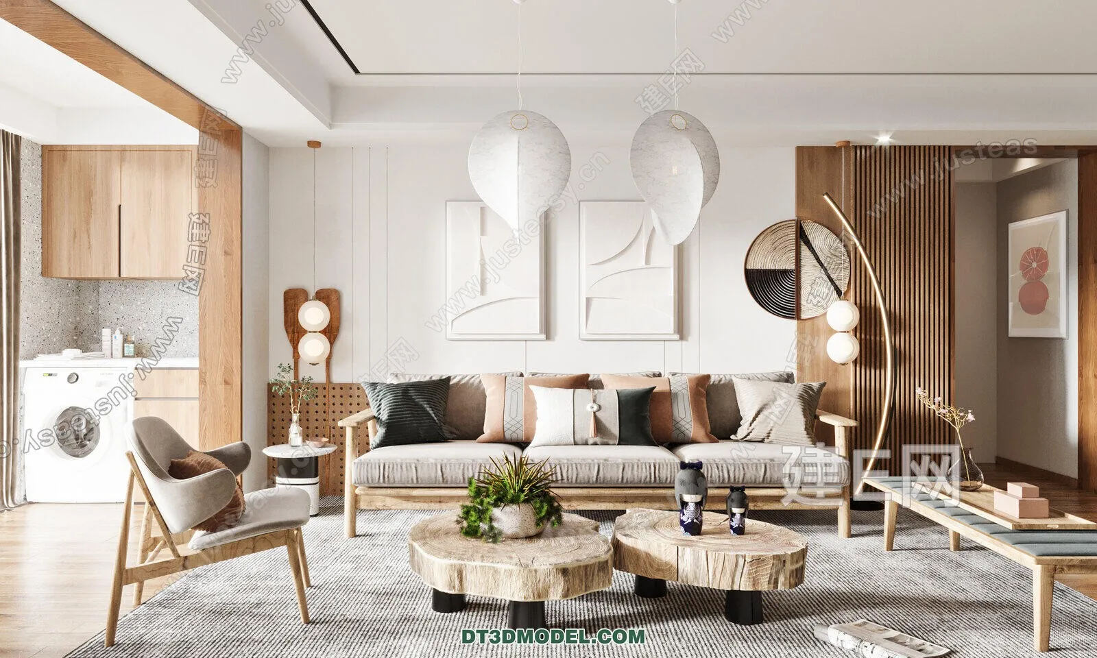 CORONA LIVING ROOM 3D MODELS – 019