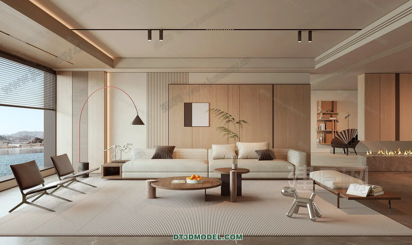 CORONA LIVING ROOM 3D MODELS – 024