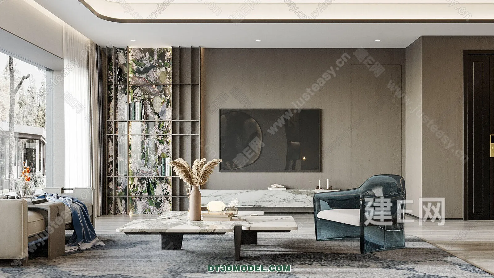 CORONA LIVING ROOM 3D MODELS – 031