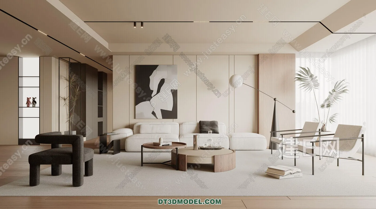 CORONA LIVING ROOM 3D MODELS – 039