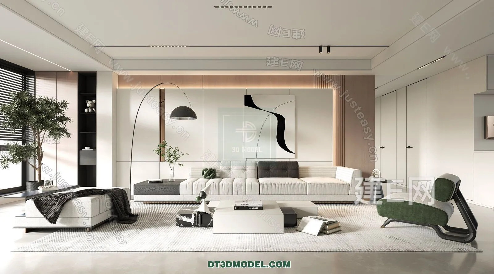 CORONA LIVING ROOM 3D MODELS – 042