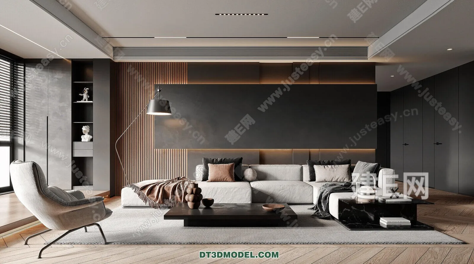 CORONA LIVING ROOM 3D MODELS – 044