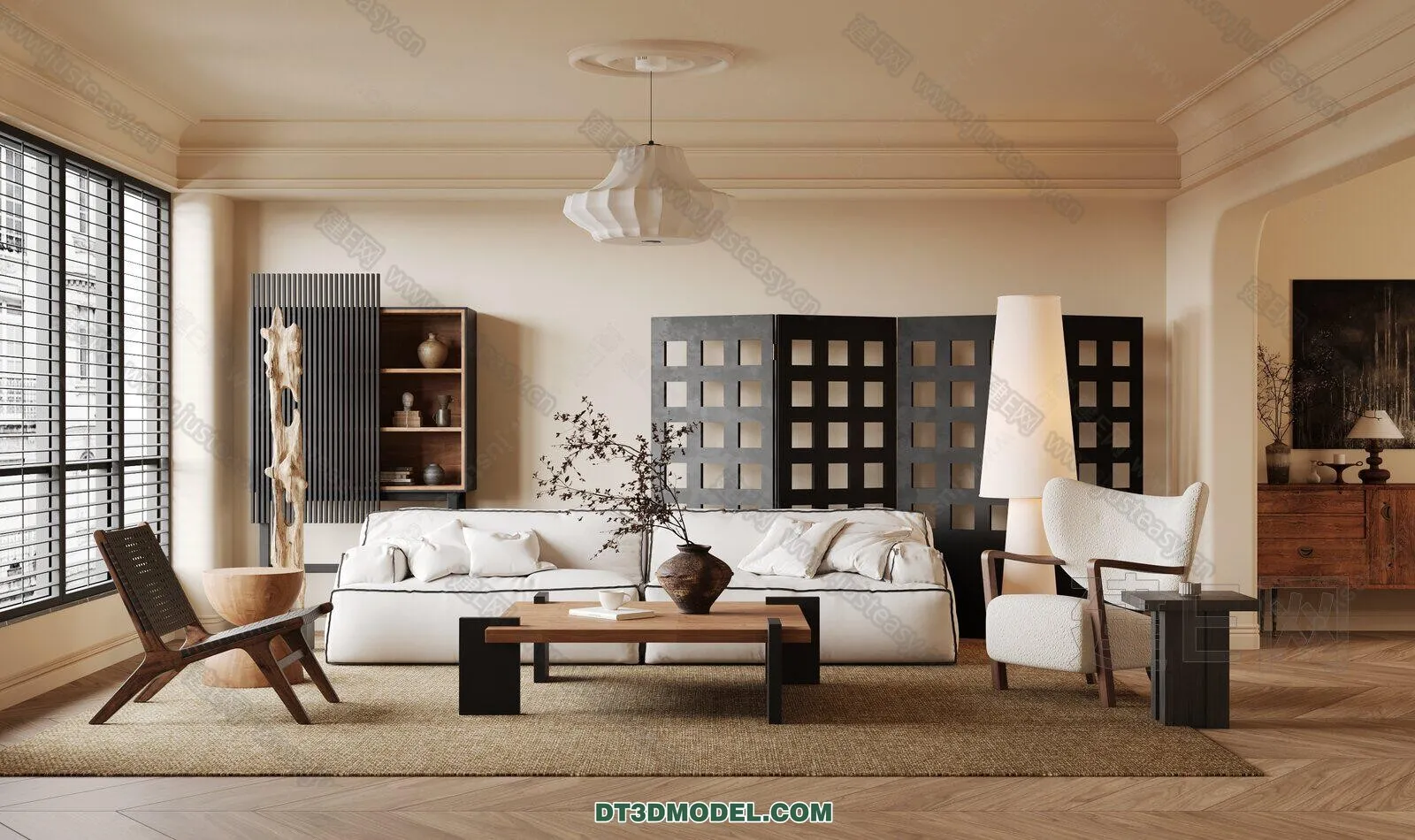 CORONA LIVING ROOM 3D MODELS – 052