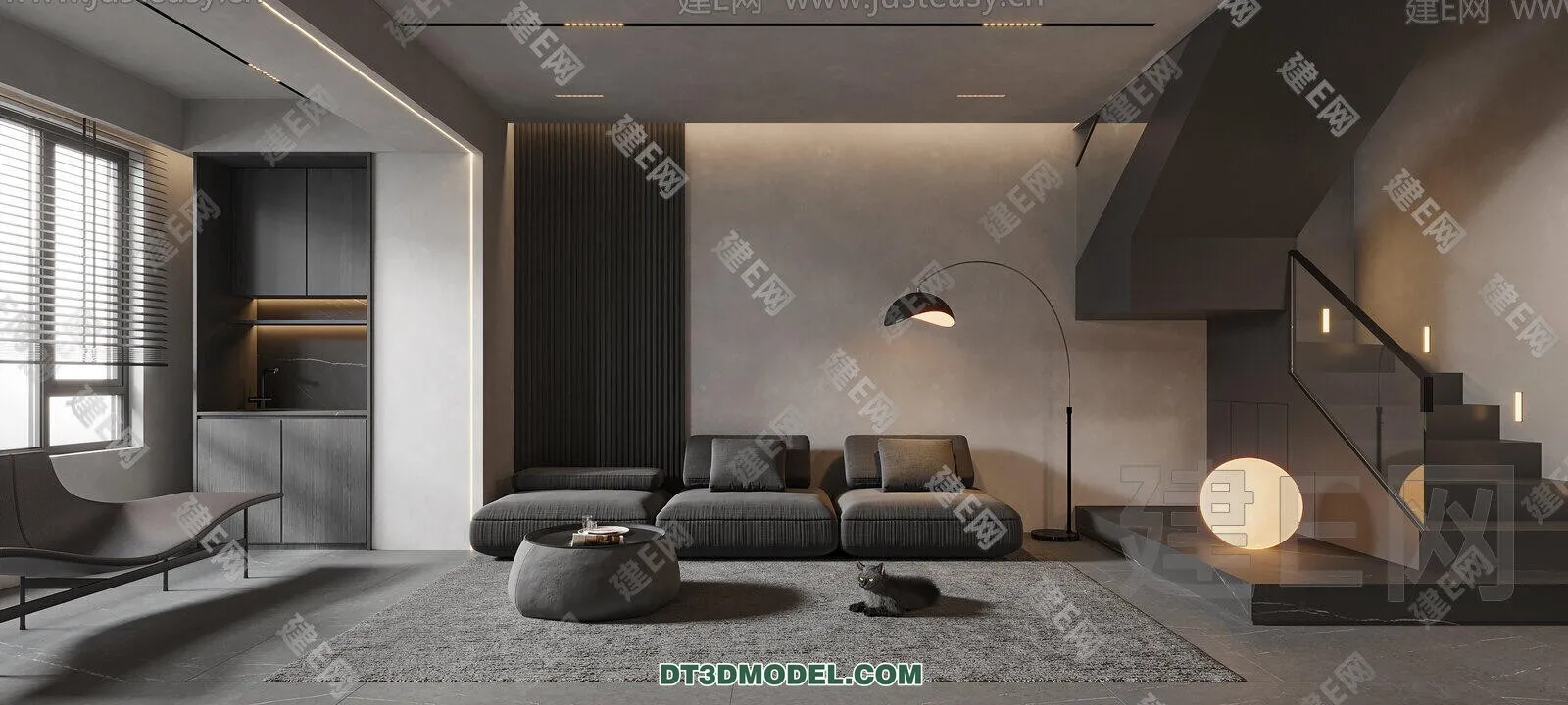 CORONA LIVING ROOM 3D MODELS – 054