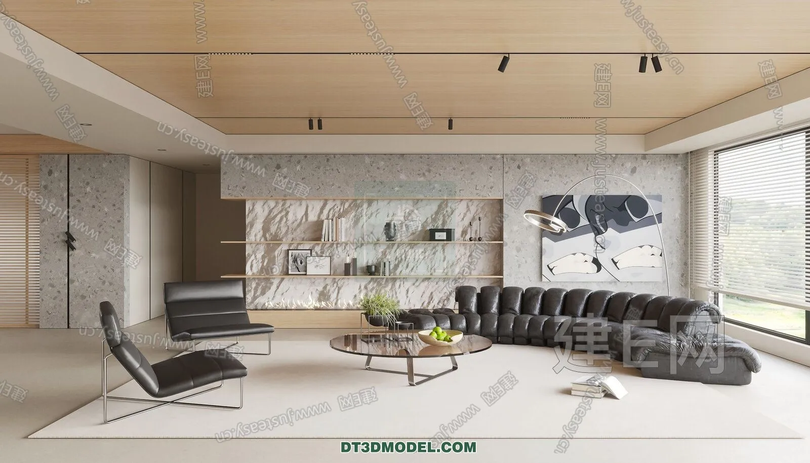 CORONA LIVING ROOM 3D MODELS – 056