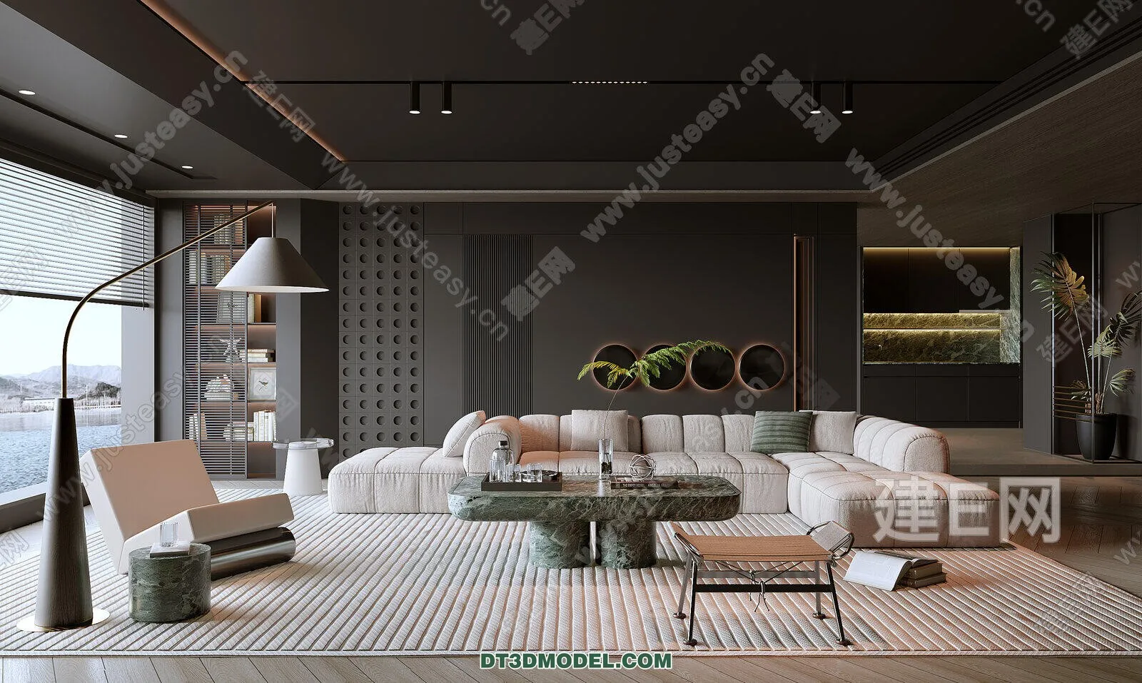 CORONA LIVING ROOM 3D MODELS – 062