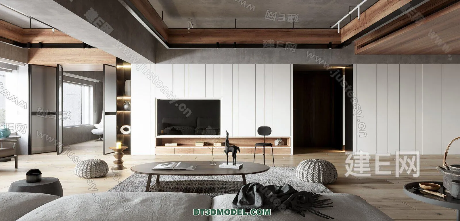 CORONA LIVING ROOM 3D MODELS – 076