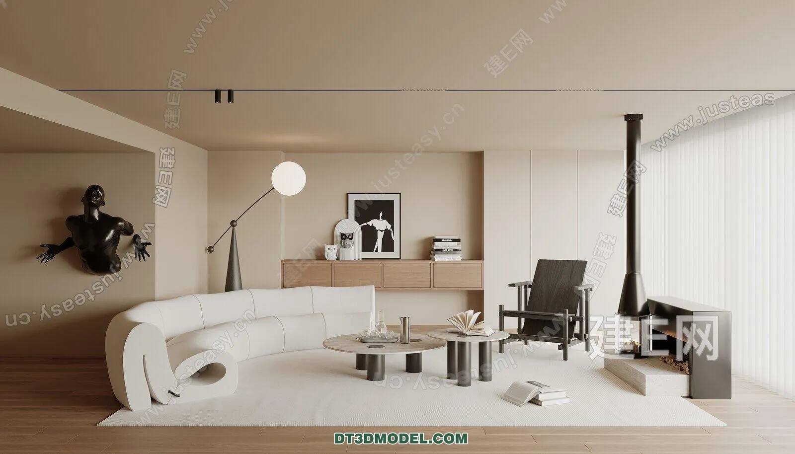 CORONA LIVING ROOM 3D MODELS – 082