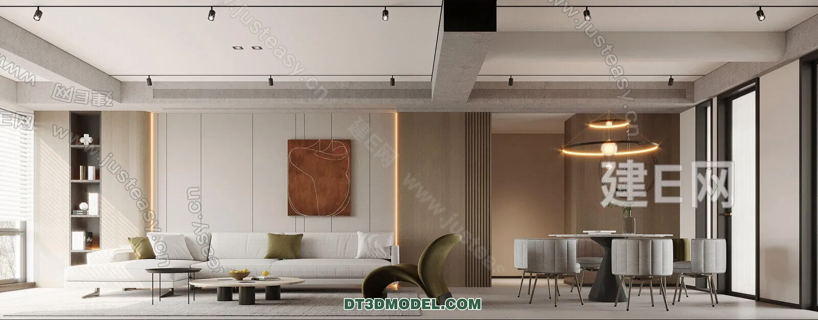 CORONA LIVING ROOM 3D MODELS – 089