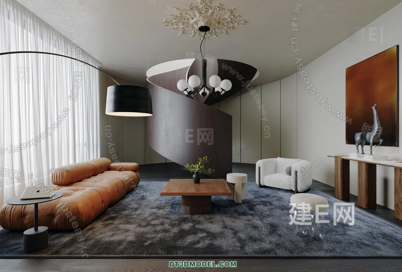 CORONA LIVING ROOM 3D MODELS – 092