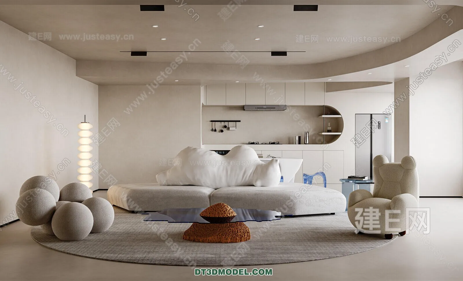 CORONA LIVING ROOM 3D MODELS – 093