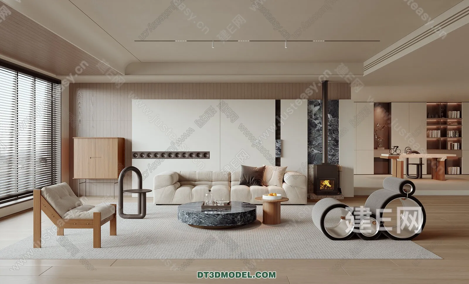 CORONA LIVING ROOM 3D MODELS – 094