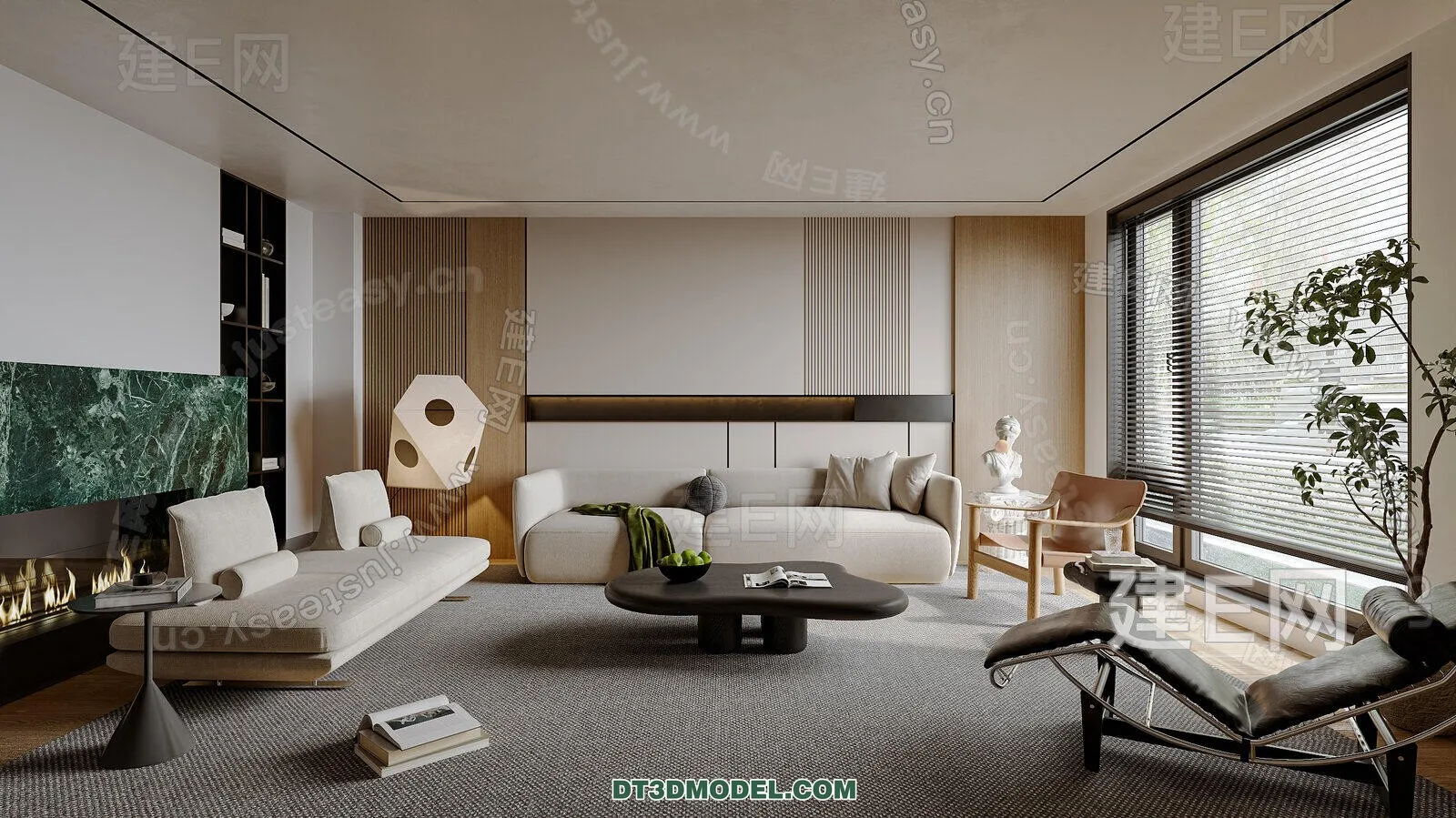 CORONA LIVING ROOM 3D MODELS – 107